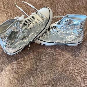 Converse All Star Sequin Tennis Shoe